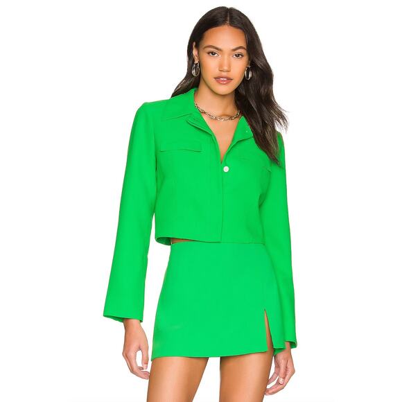 Amanda Uprichard Robbie Jacket Grass - Picture 1 of 9